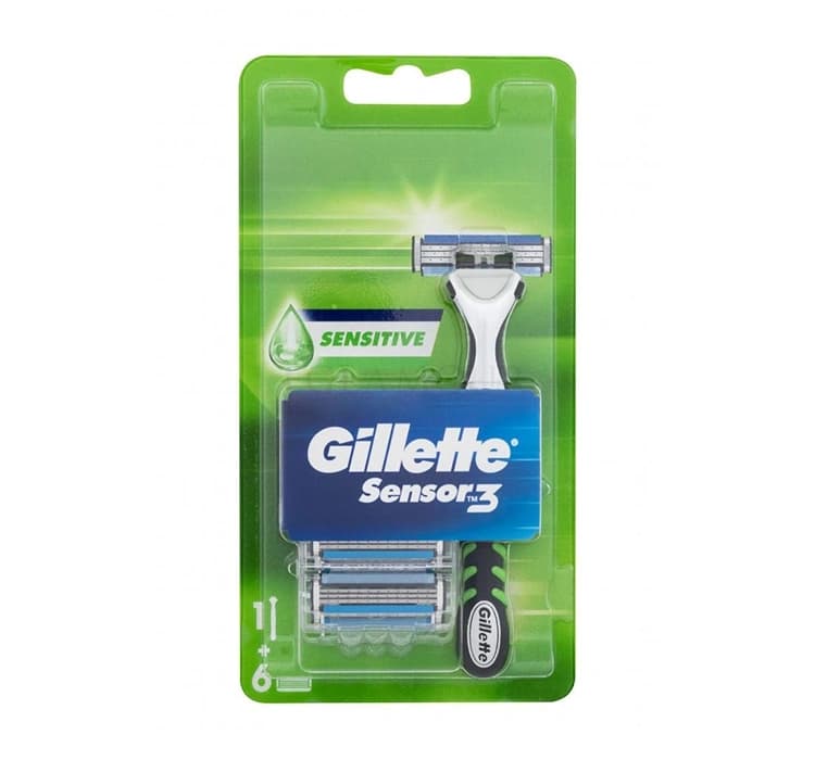 Sensor3 Sensitive maszynka do golenia dla mężczyzn rączka + 6 wkładów