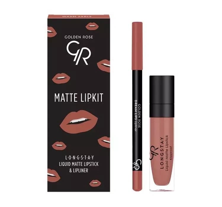 Matte Lipkit zestaw do makijażu ust Warm Sable