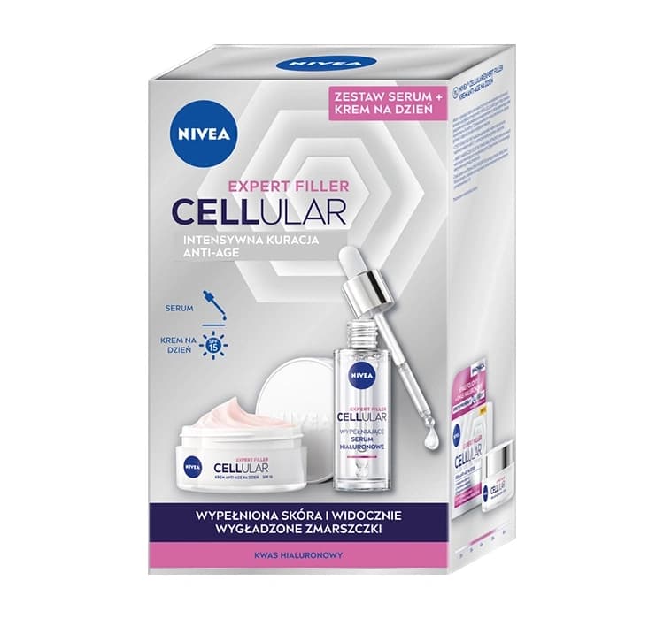 Cellular Expert Filler zestaw serum + krem do twarzy SPF15