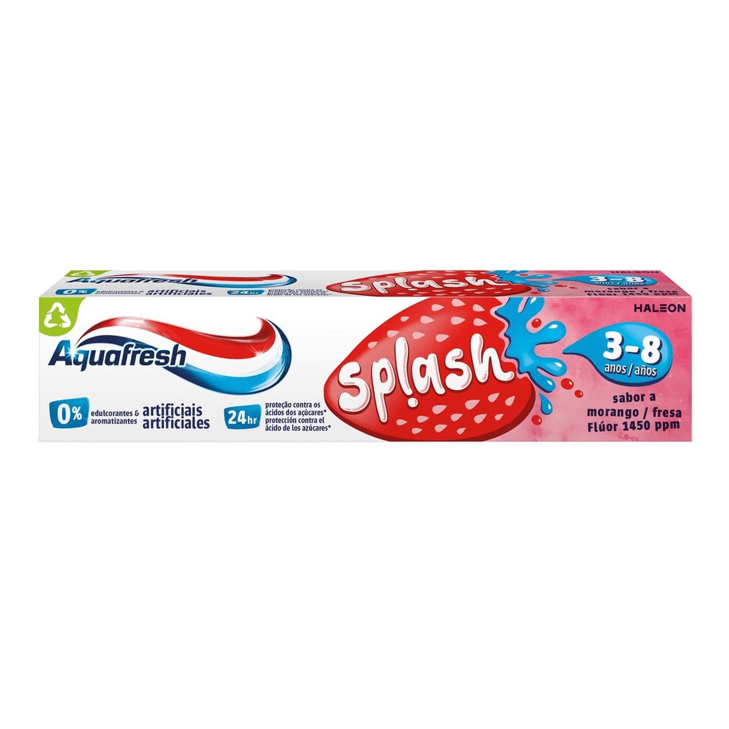Splash pasta do zębów dla dzieci 3-8 lat Truskawka Mięta