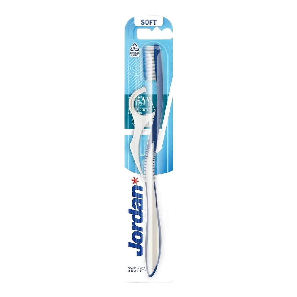 Clean Between szczoteczka do zębów Soft z nicią dentystyczną