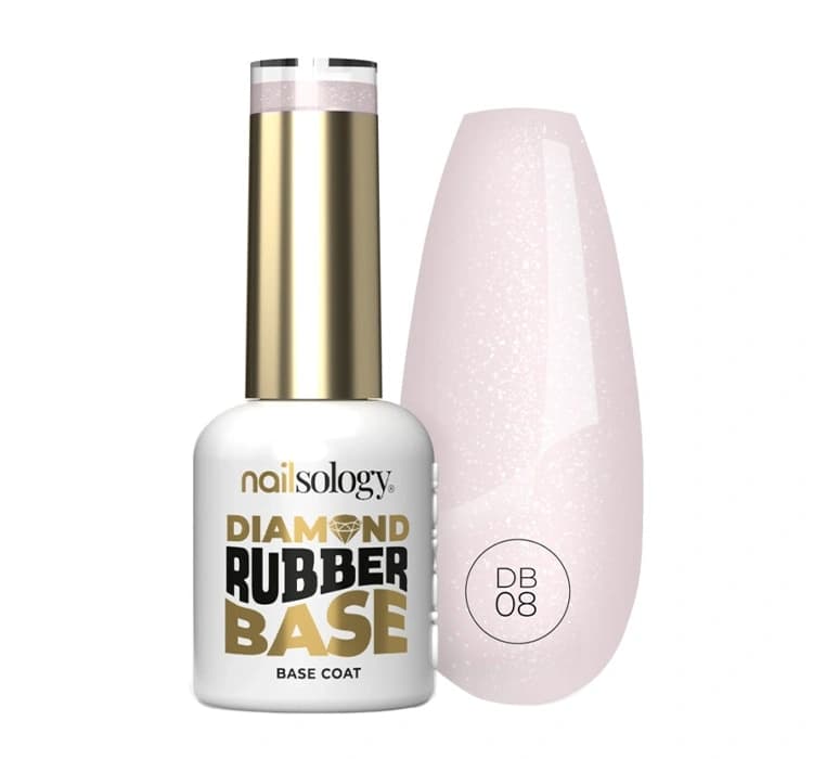 Nailsology Diamond Rubber Base baza hybrydowa DB08 Pearly Bride