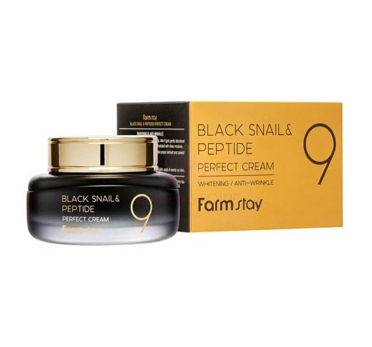 Farmstay Black Snail & Peptide9 przeciwzmarszczkowy krem ze śluzem ślimaka