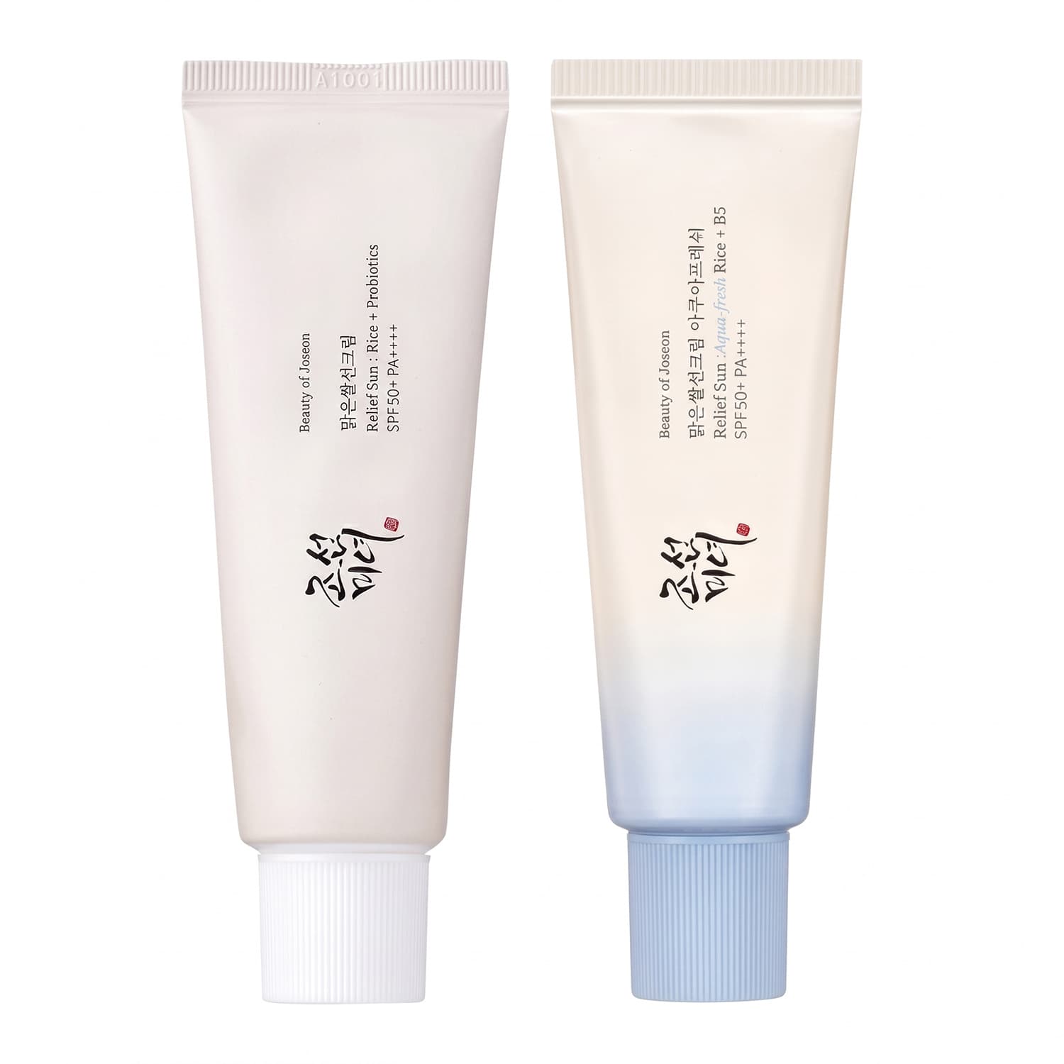 zestaw krem Relief Sun Aqua-Fresh:Rice+B5 SPF50 + krem Relief Sun:Rice+Probiotics SPF50+
