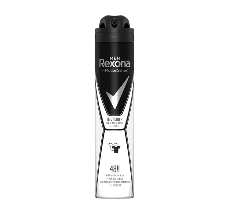 Men Invisible Black White antyperspirant w sprayu dla mężczyzn