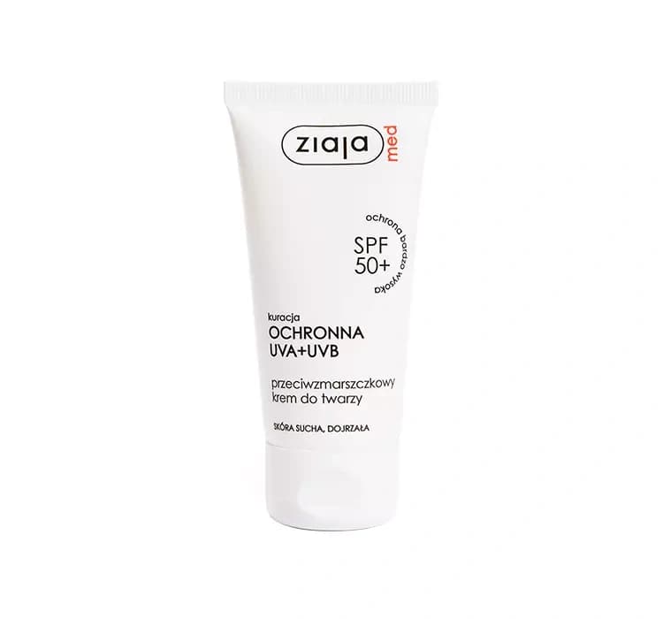 Kuracja Ochronna przeciwzmarszczkowy krem cera sucha SPF50+