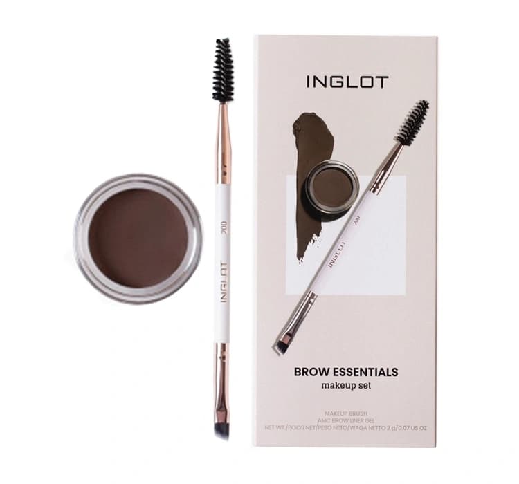 Brow Essentials zestaw żel do brwi AMC 16 + pędzelek PlayInn 200