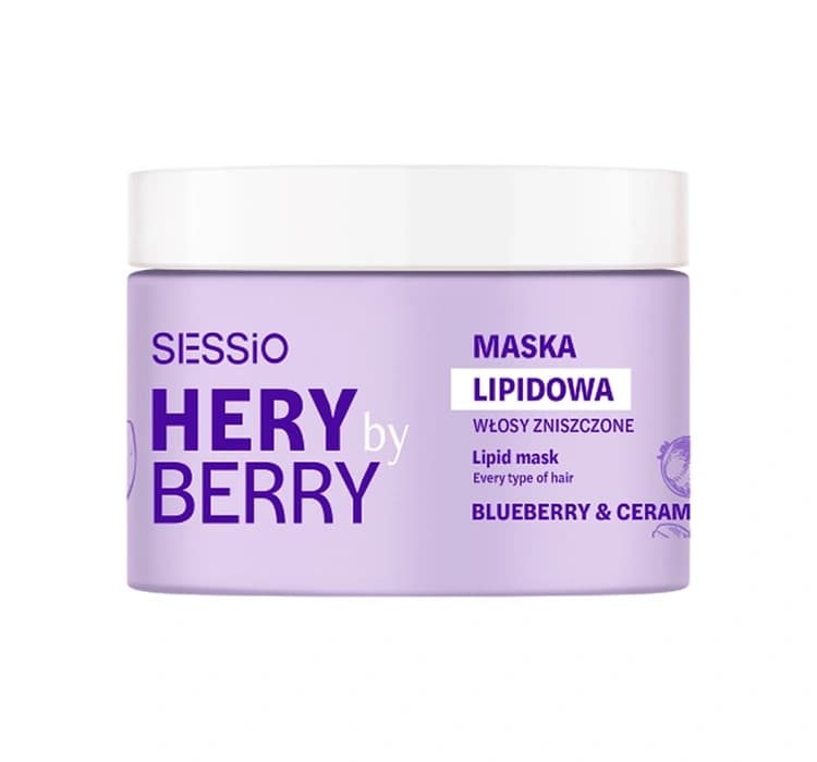 Hery By Berry Blueberry & Ceramides lipidowa maska do włosów zniszczonych