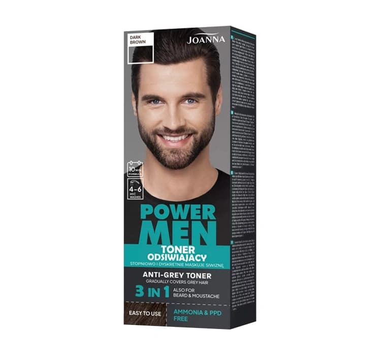 Power Men toner odsiwiający 02 Dark Brown