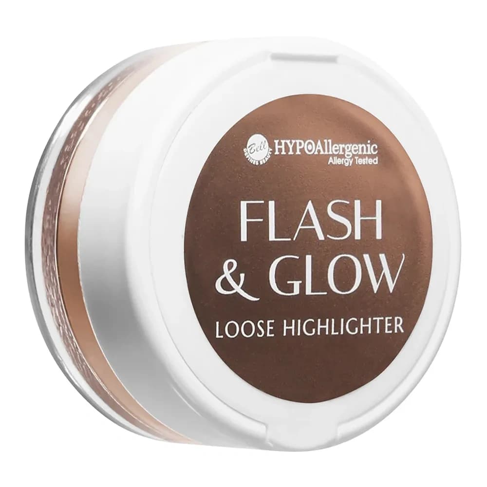 Hypoallergenic Flash & Glow sypki rozświetlacz do twarzy i ciała 01 Solar Kiss