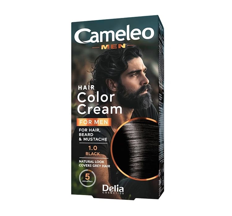 Cameleo Men farba do włosów i brody 1.0 Czarny