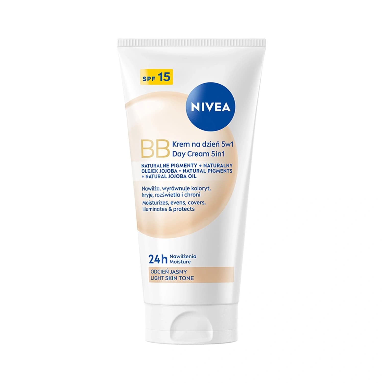 24h Nawilżenia krem BB 5w1 na dzień SPF15 odcień jasny