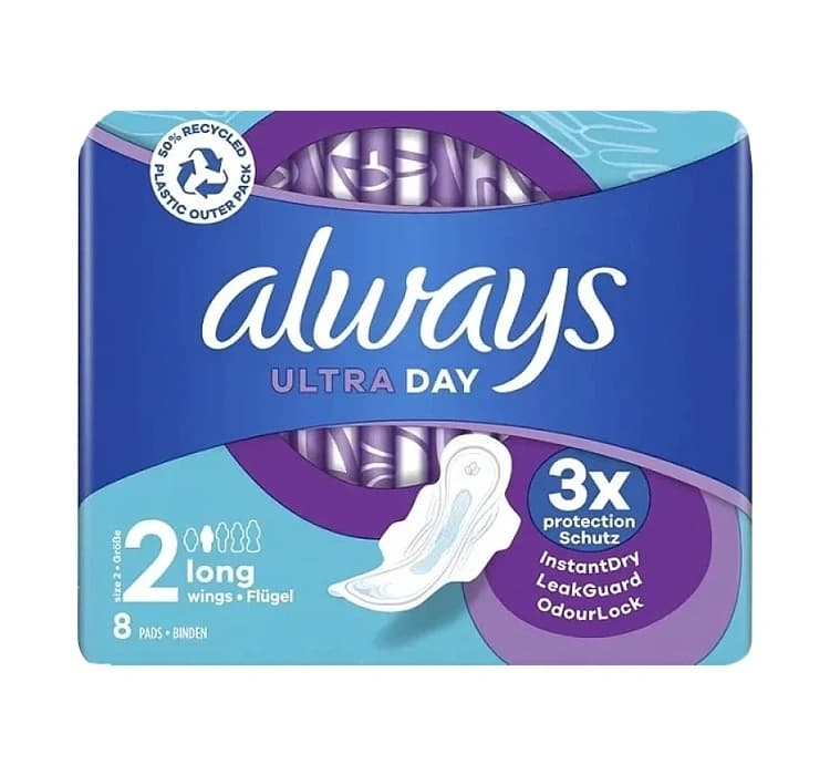 Ultra Day podpaski higieniczne ze skrzydełkami 2 Long