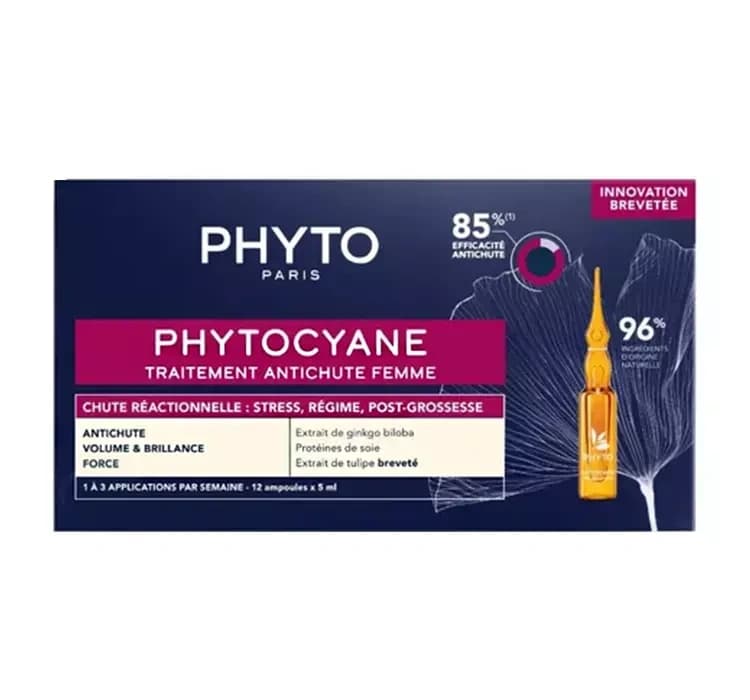 Phyto Phytocyane kuracja przeciw reakcyjnemu wypadaniu włosów dla kobiet