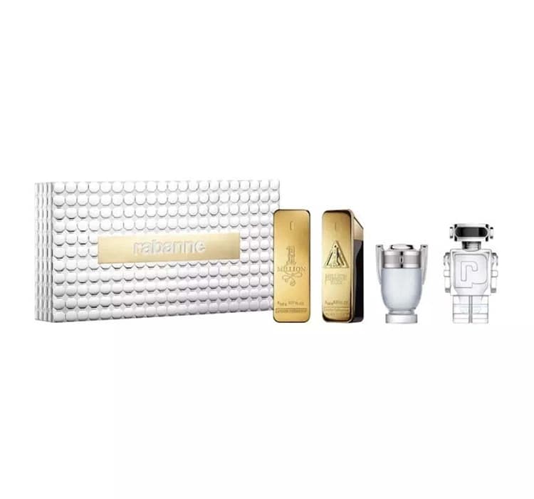 Rabanne Travel Retail Exclusive perfumy Rabanne 1 Million Elixir + woda toaletowa Rabanne 1 Million + woda toaletowa Rabanne Invictus
