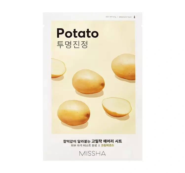Airy Fit Sheet Mask łagodząco-rozjaśniająca maseczka w płachcie Potato