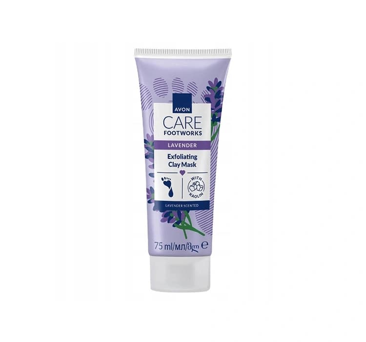 Care Footworks Lavender peelingująca maska glinkowa do stóp