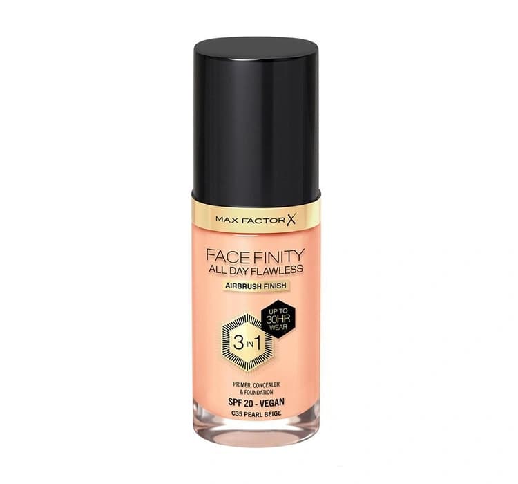 Facefinity All Day Flawless 3 in1 wegański podkład C35 Pearl Beige