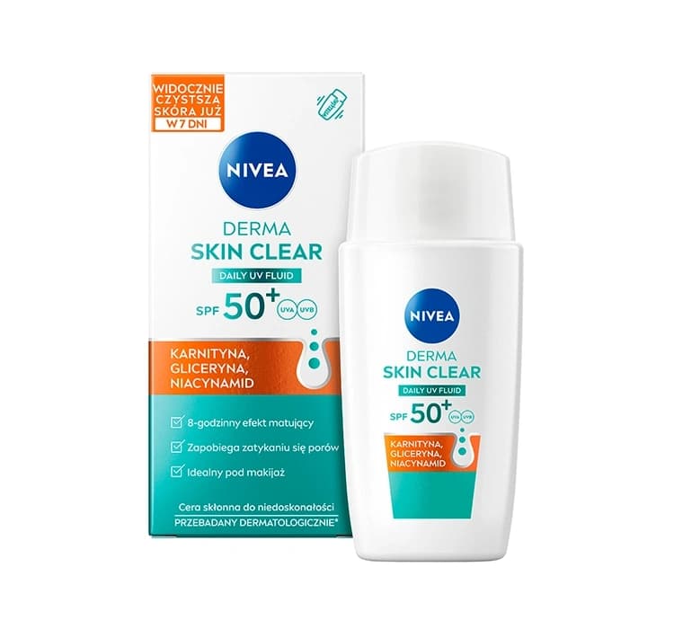 Derma Skin Clear lekki fluid przeciwsłoneczny SPF50+