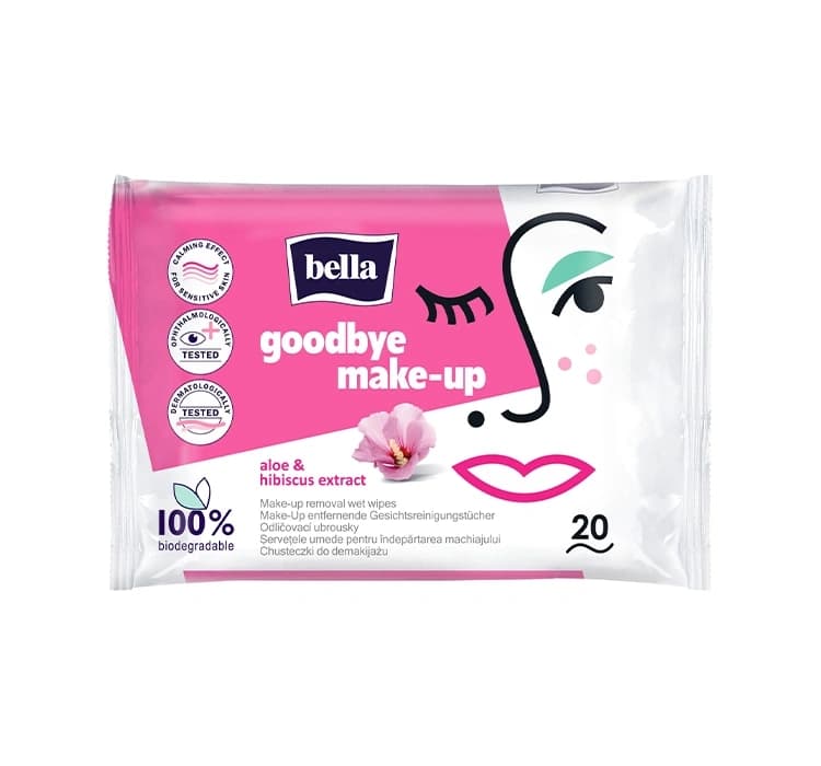 Goodbye Make-Up chusteczki do demakijażu Hibiskus