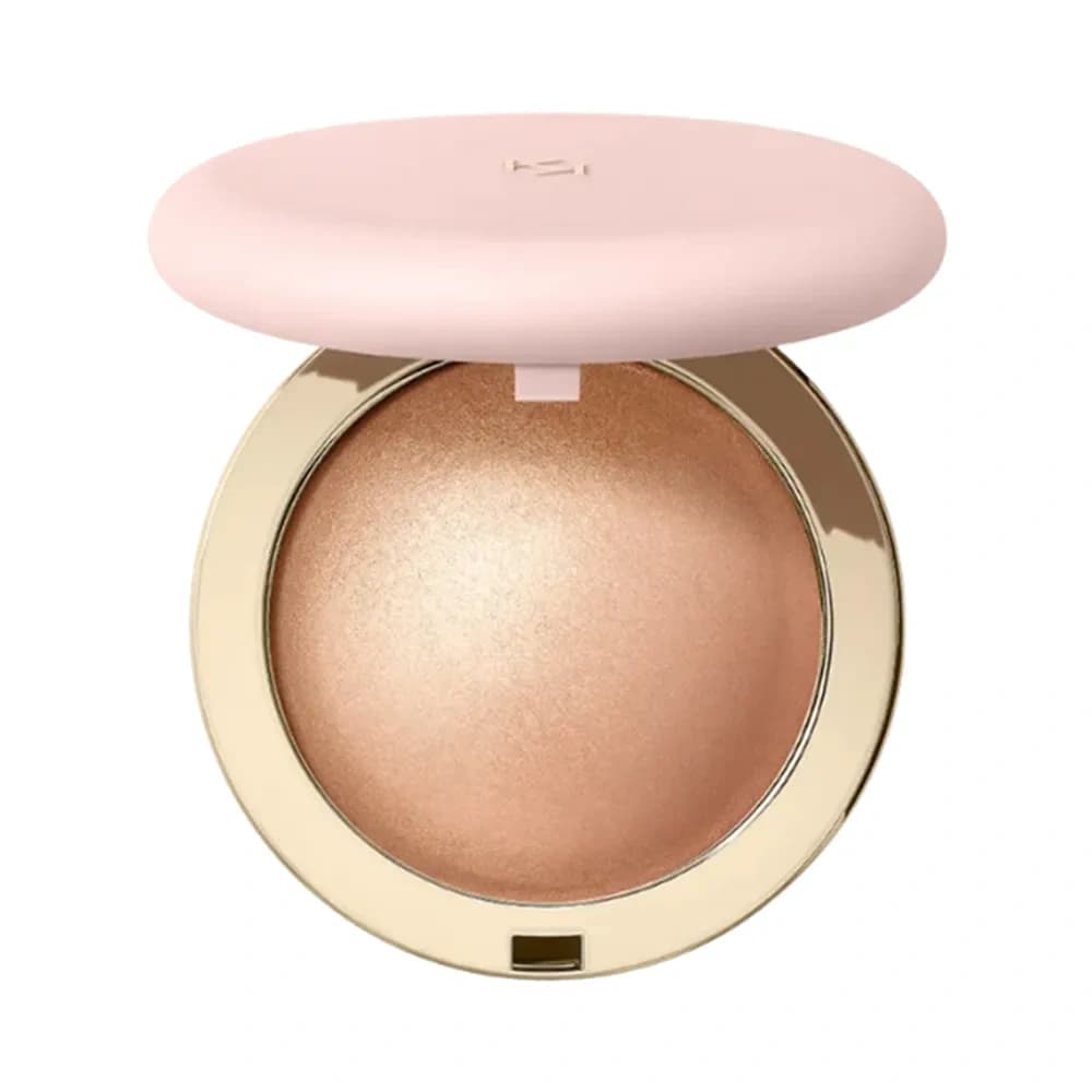 Hug Couture Cheek Dewlight Highlighting Blush rozświetlający róż w pudrze 02 Caramel Caress