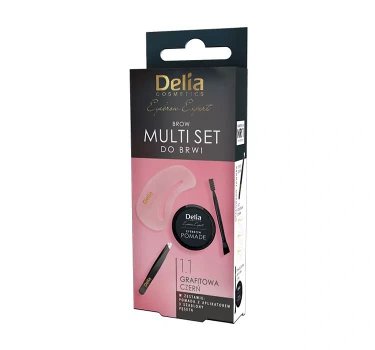 Cosmetics zestaw do stylizacji brwi 1.1 Grafitowa Czerń