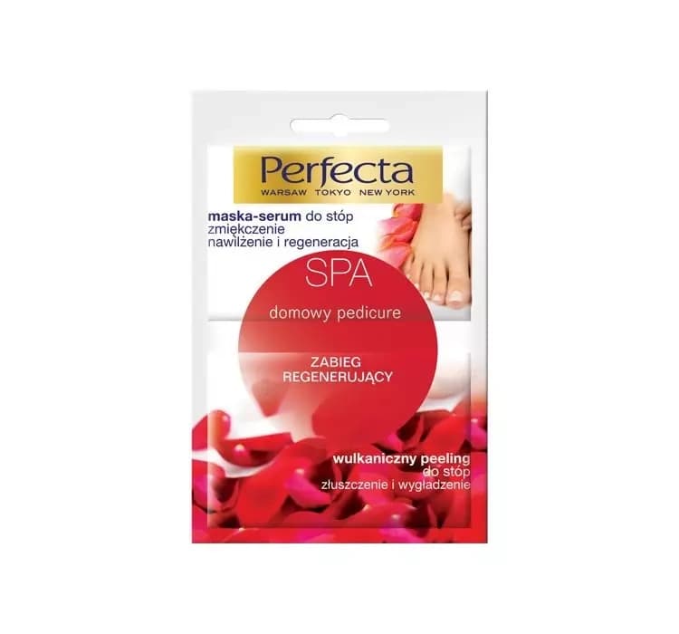 Spa Domowy Pedicure zabieg regenerujący maska-serum do stóp + wulkaniczny peeling
