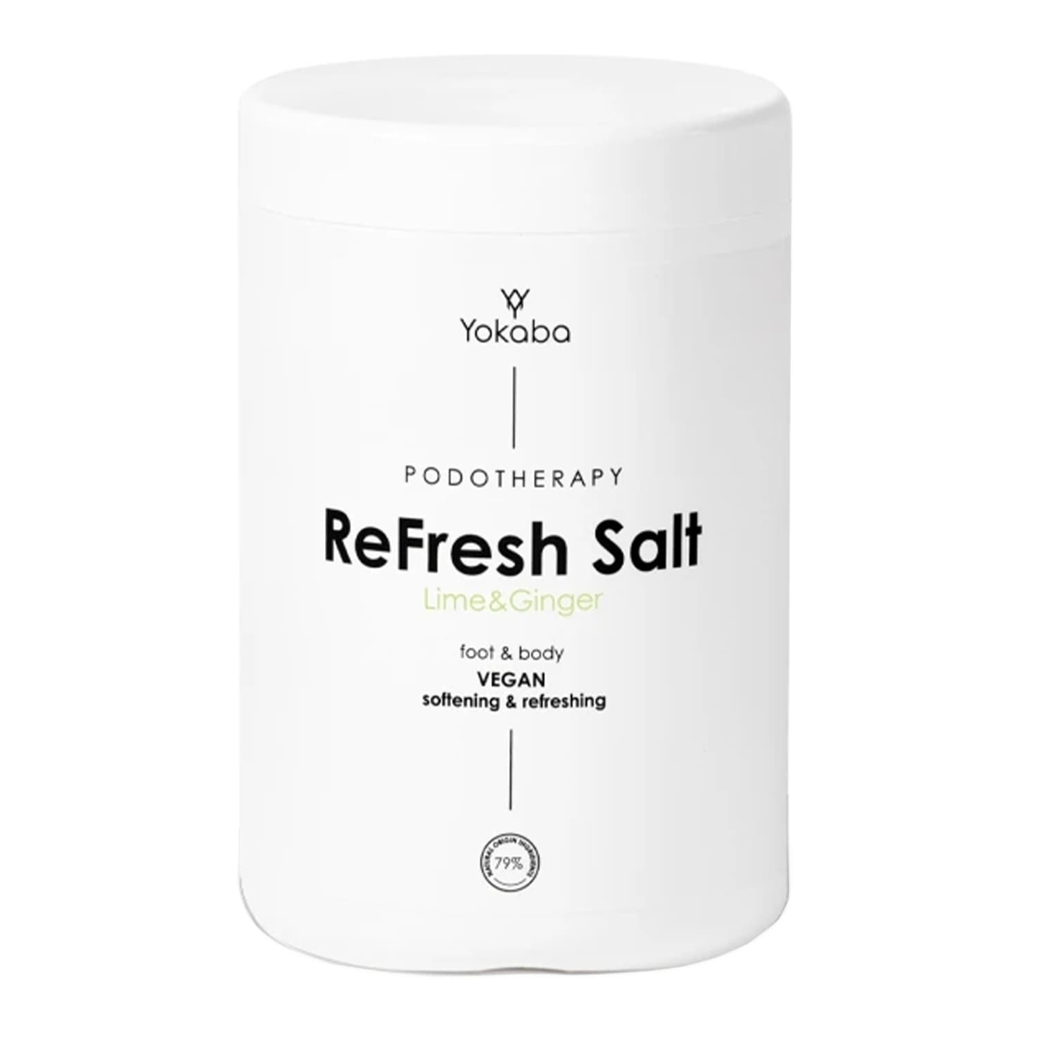 Podotherapy ReFresh Salt Lime&Ginger profesjonalna intensywnie zmiękczająca sól do kąpieli stóp