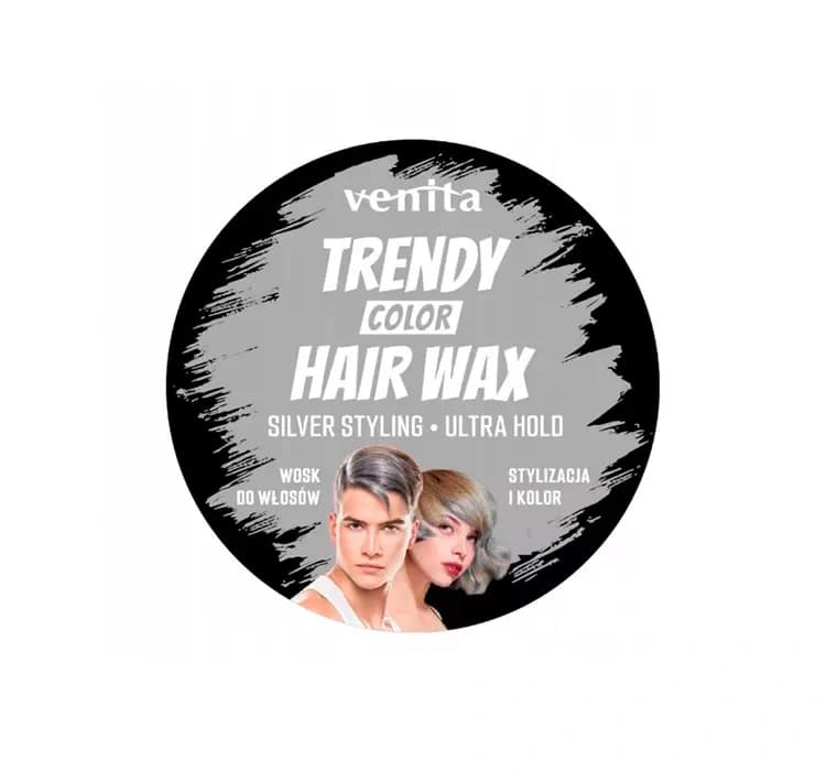 TRENDY COLOR HAIR WAX WOSK KOLORYZUJĄCO - STYLIZUJĄCY DO WŁOSÓW SILVER