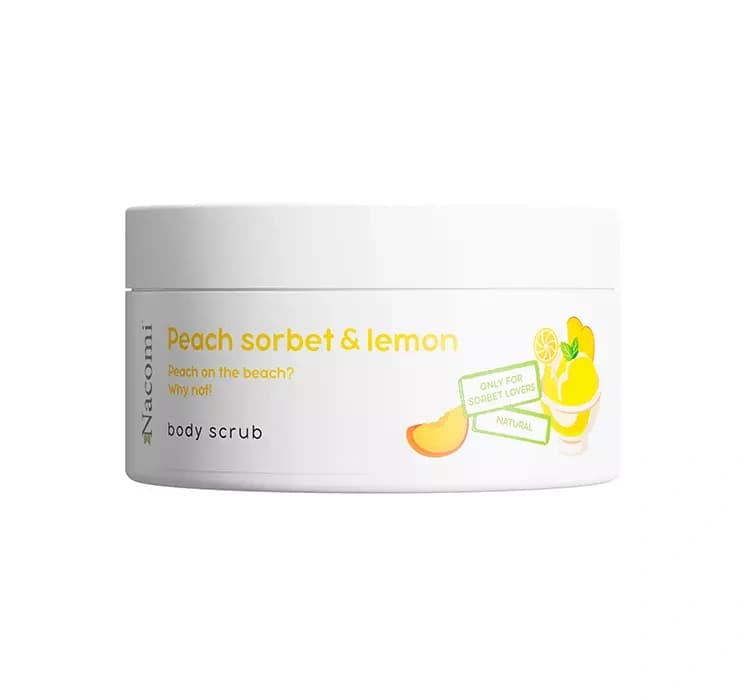Peeling do ciała o zapachu brzoskwiniowego sorbetu z cytryną