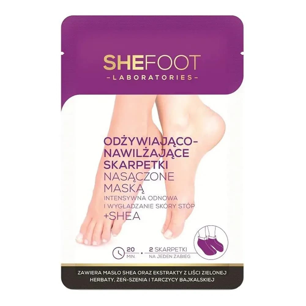 SheFOOT odżywiająco-nawilżające skarpetki na stopy