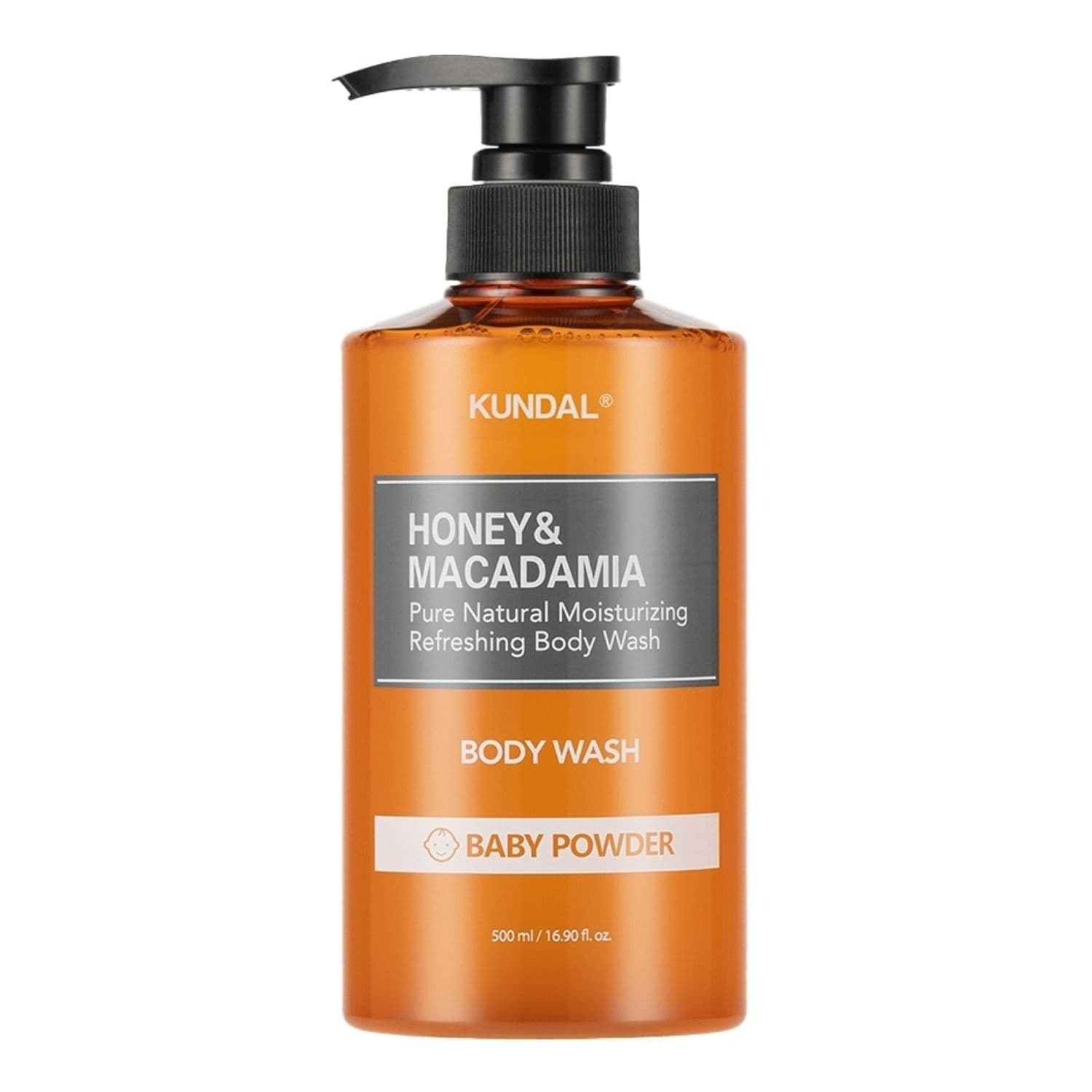 Honey & Macadamia nawilżający żel pod prysznic Baby Powder