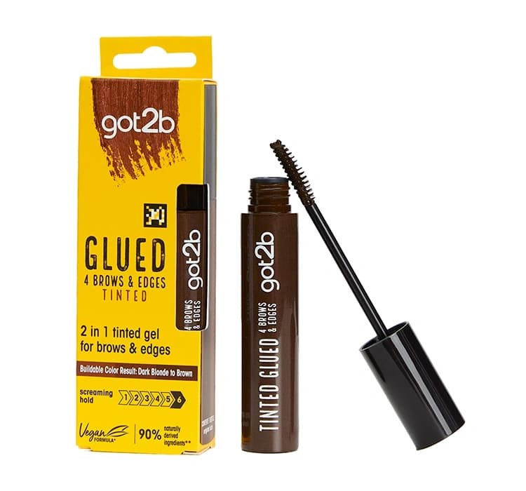 Glued 4 Brows & Edges żel do stylizacji brwi Tinted Brown