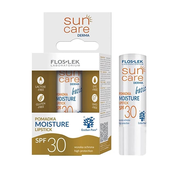 Floslek Sun Care Derma Moisture ochronna pomadka z filtrem SPF30