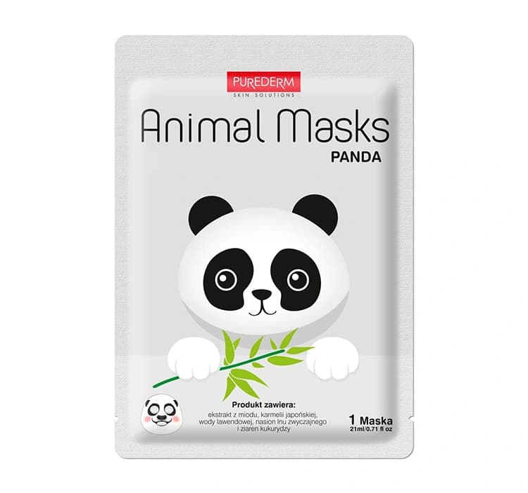 Animal łagodząca maseczka w płachcie Panda