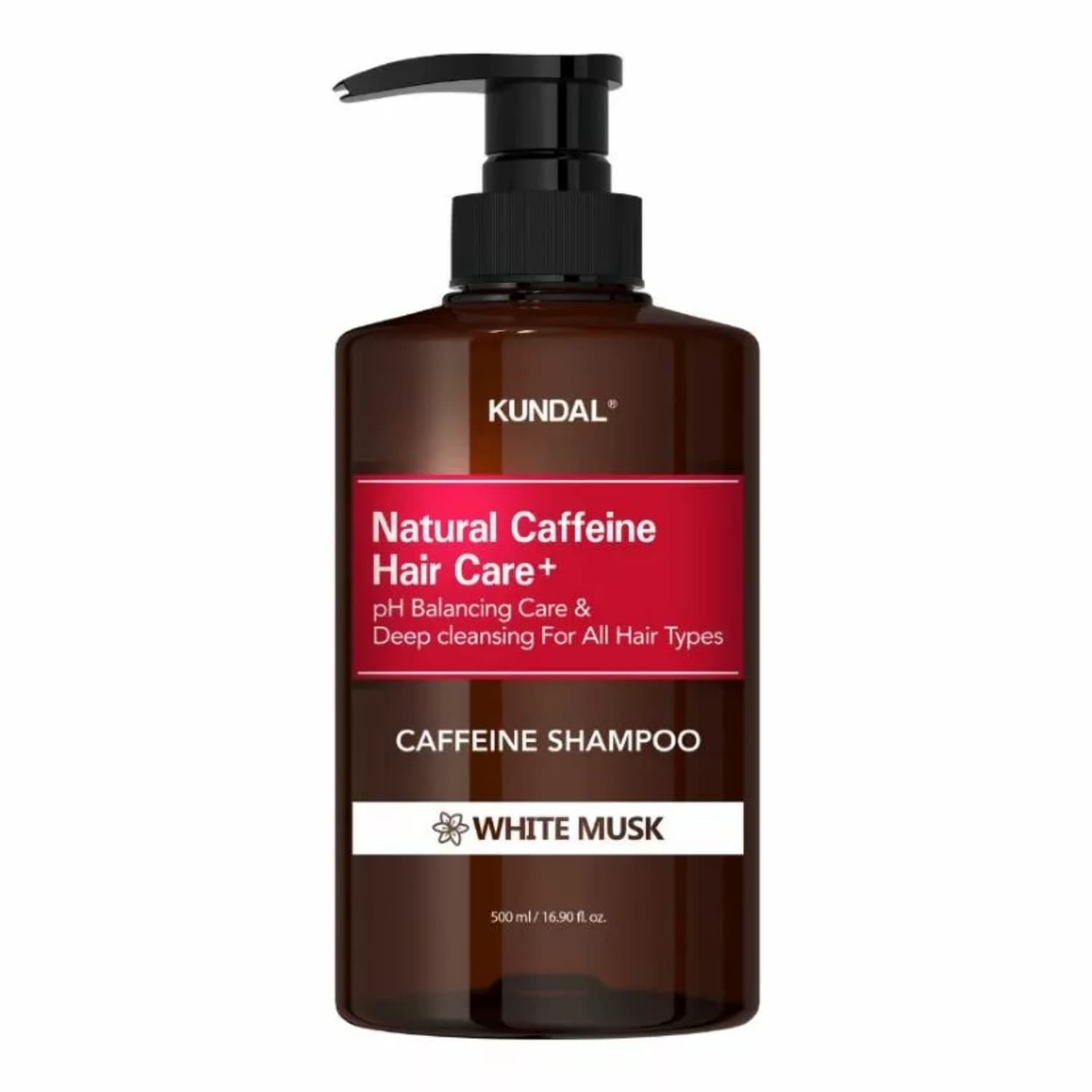 Natural Caffeine Hair Care+ oczyszczający szampon z kofeiną przeciw wypadaniu włosów White Musk