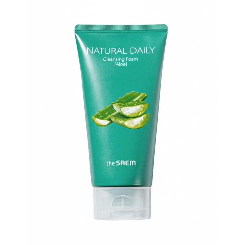 Natural Daily Cleansing Foam Aloe łagodząca pianka do mycia twarzy z aloesem