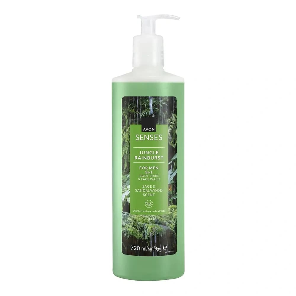 Senses żel pod prysznic dla mężczyzn 3 w 1 Jungle Rainburst