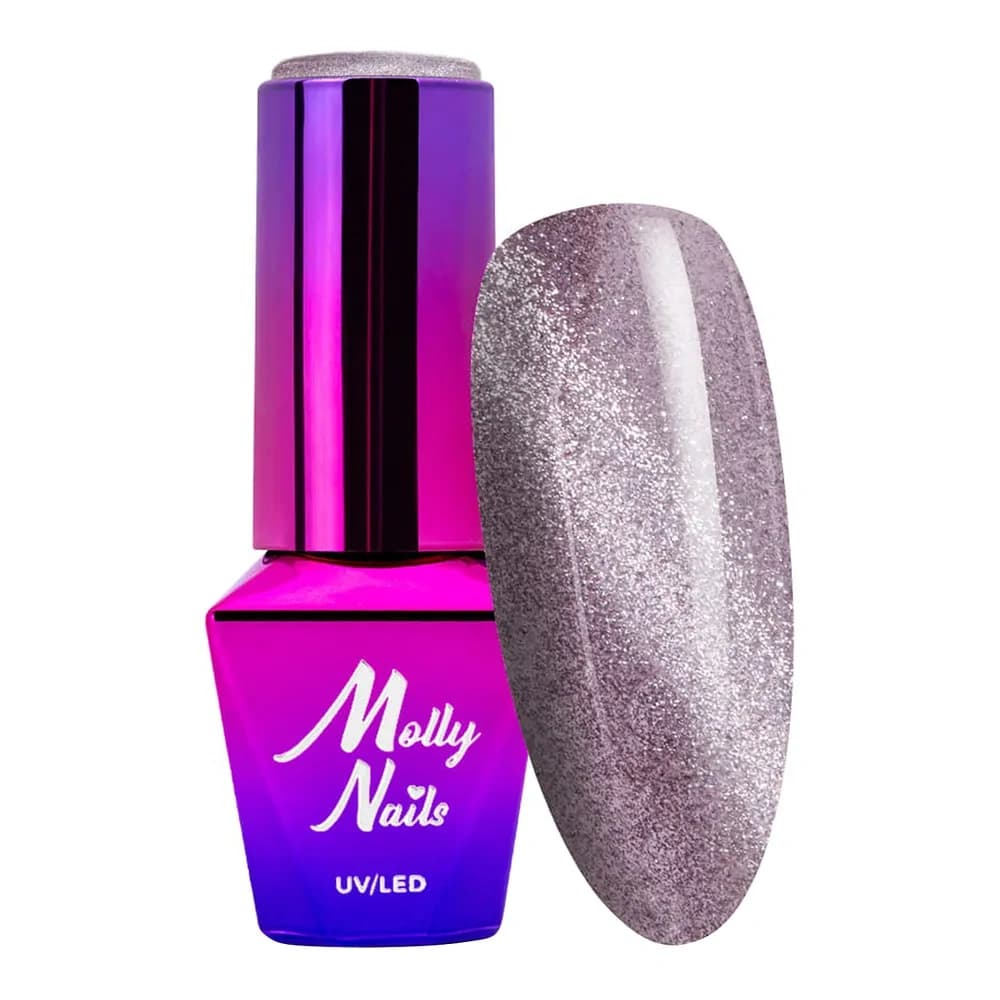 Molly Nails Cat Eye Womanity lakier hybrydowy 448 Steel