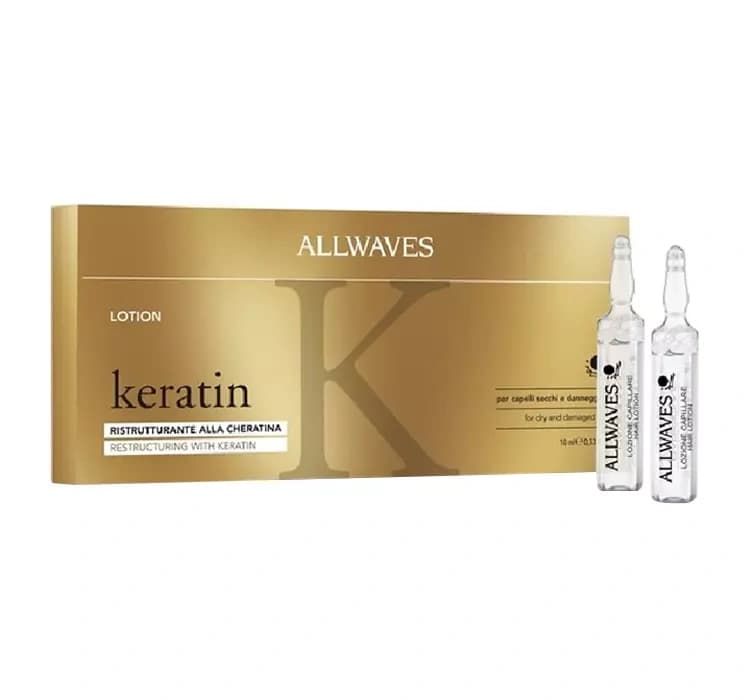 Keratin lotion do włosów z keratyną w ampułkach