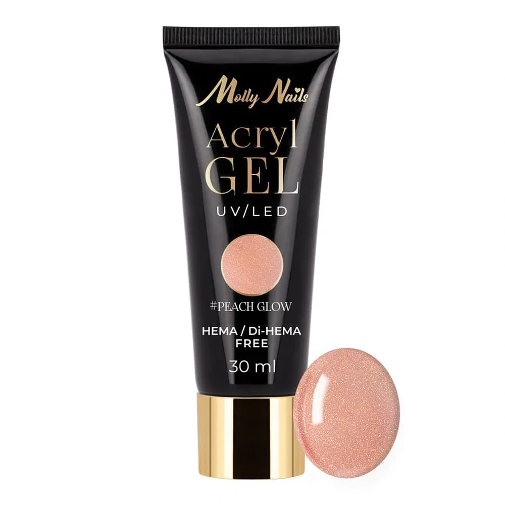 Molly Nails Acryl Gel akrylożel budujący do przedłużania paznokci Peach Glow