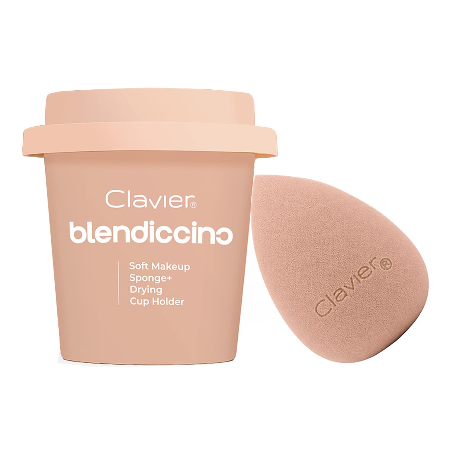 Blendiccino zestaw gąbeczka do makijażu + kubek do przechowywania Berry Frappe