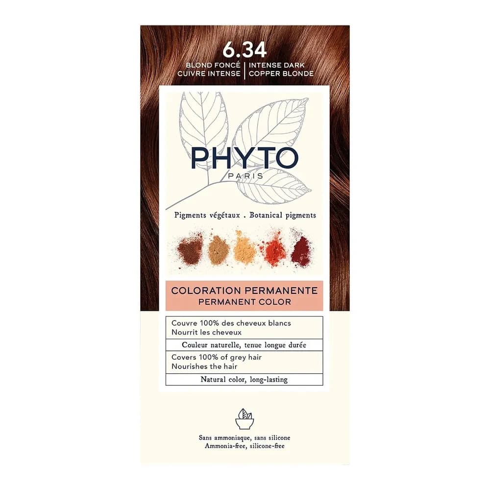 Phyto Hair Color farba do włosów 6.34 ciemny miedziany blond