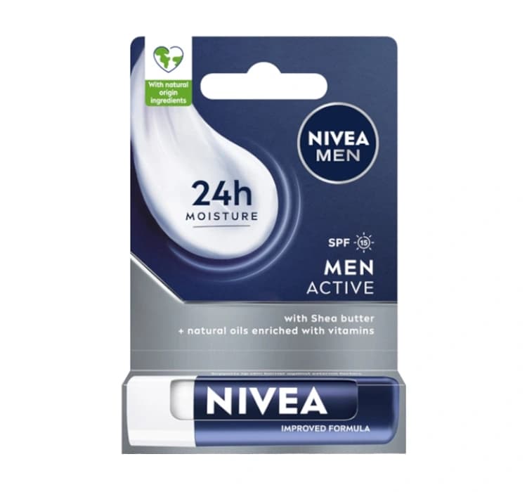 MEN pielęgnująca pomadka do ust SPF15 Active