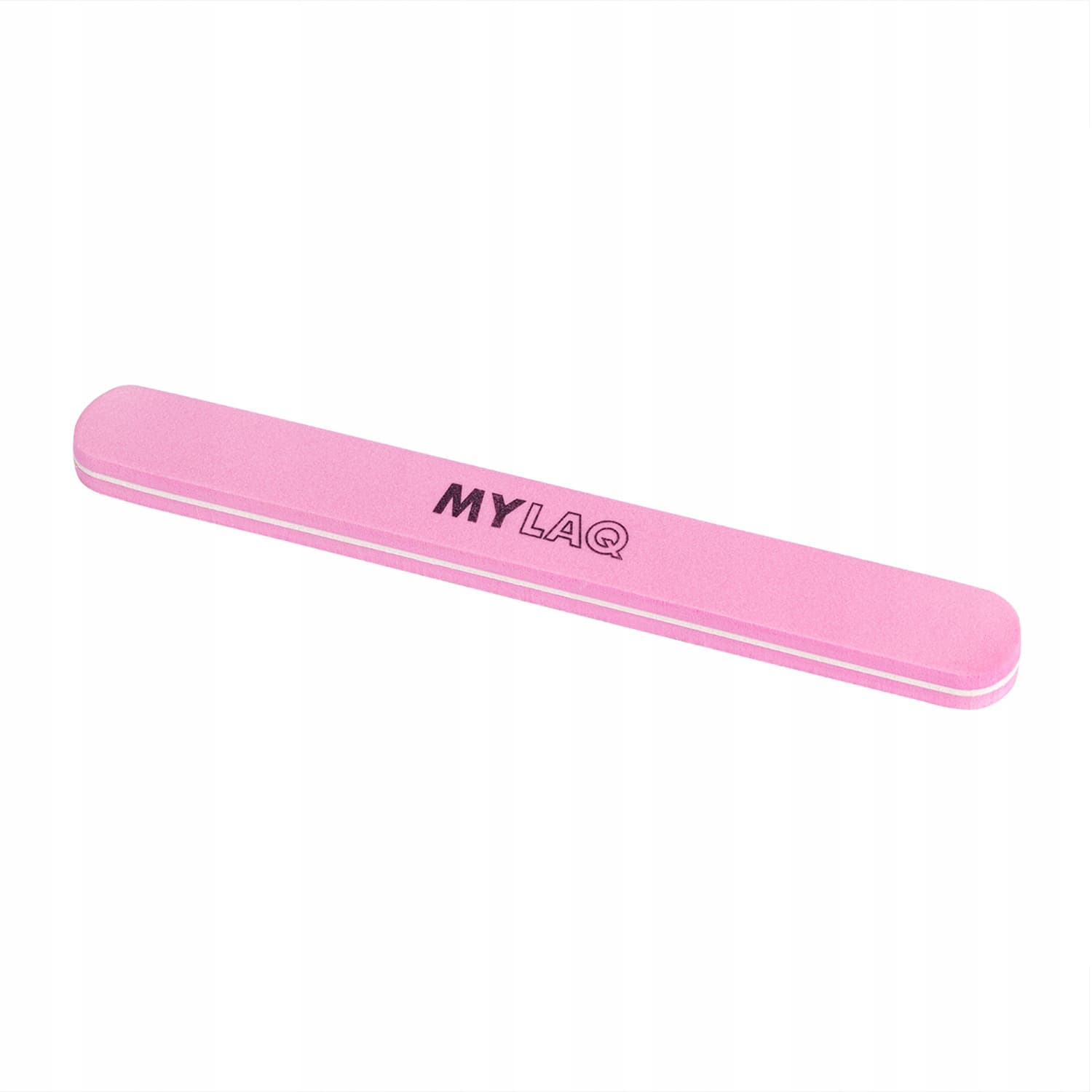 MylaQ dwustronna polerka do paznokci prosta 100/180