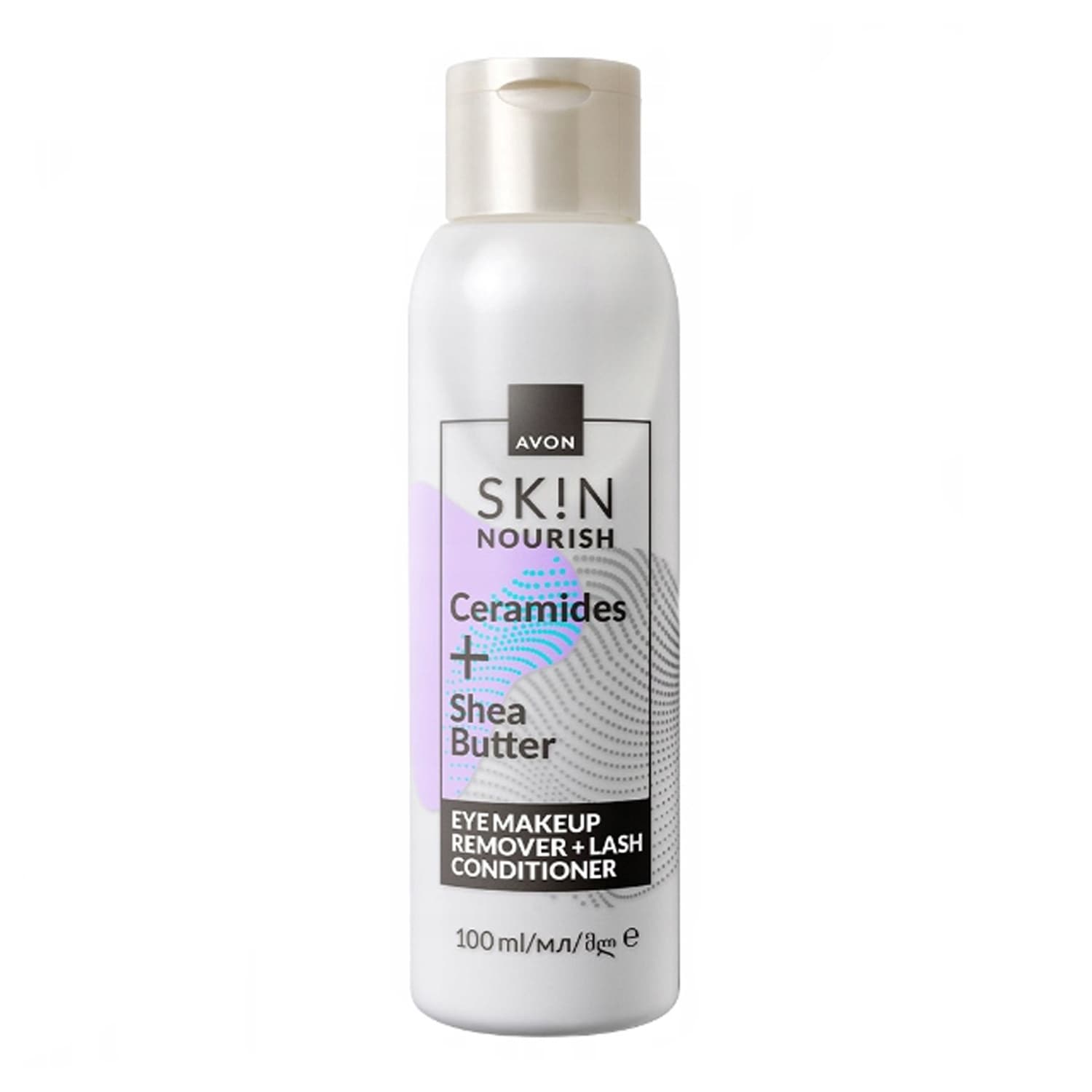 Sk!n Nourish Ceramides + Shea Butter mleczko do demakijażu oczu z odżywką do rzęs 2w1