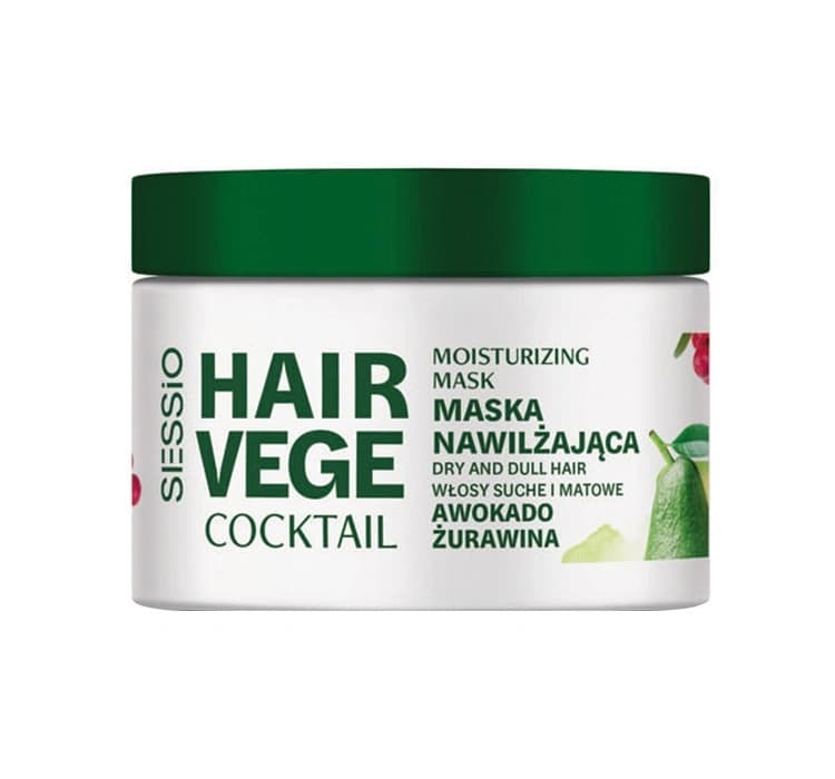 Hair Vege Cocktail nawilżająca maska do włosów Awokado Żurawina