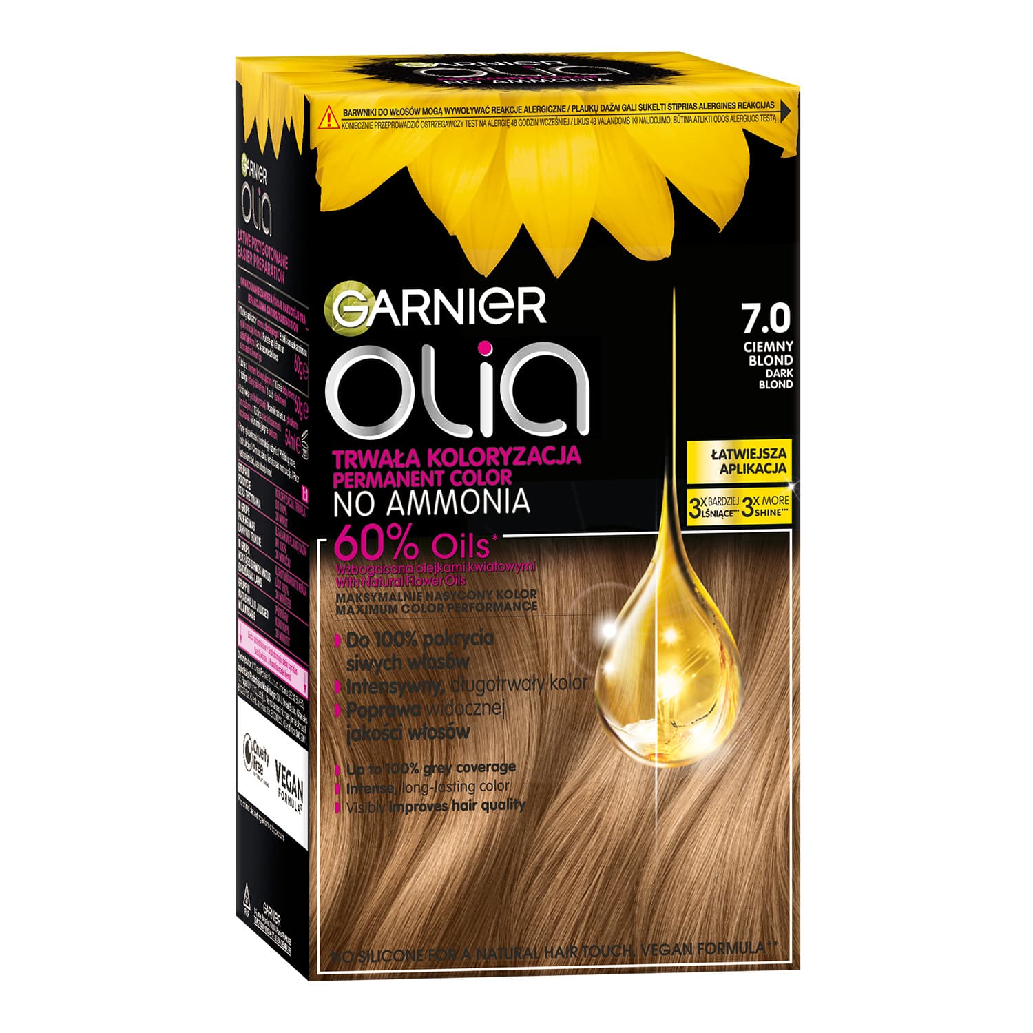 Olia trwała koloryzacja 7.0 Ciemny Blond