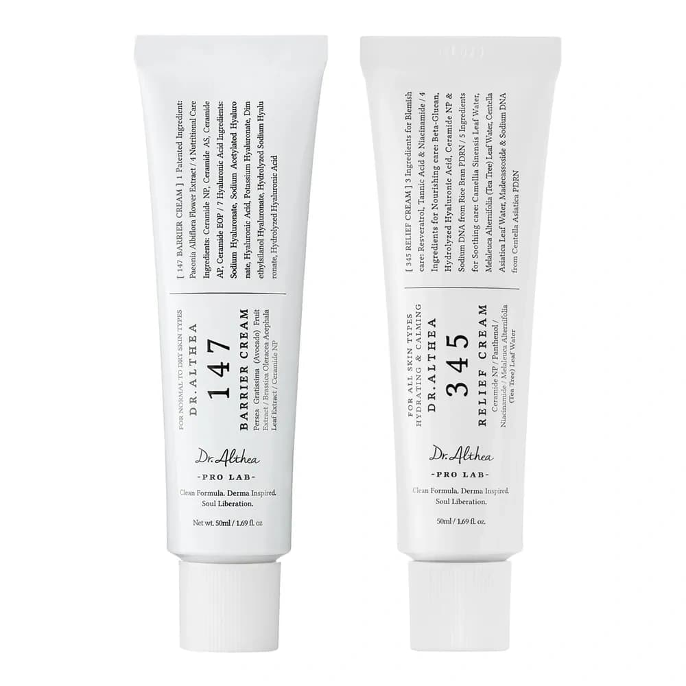 Pro Lab zestaw naprawczy krem do twarzy 345 Relief Cream + intensywnie łagodzący krem do twarzy 147 Barier Cream