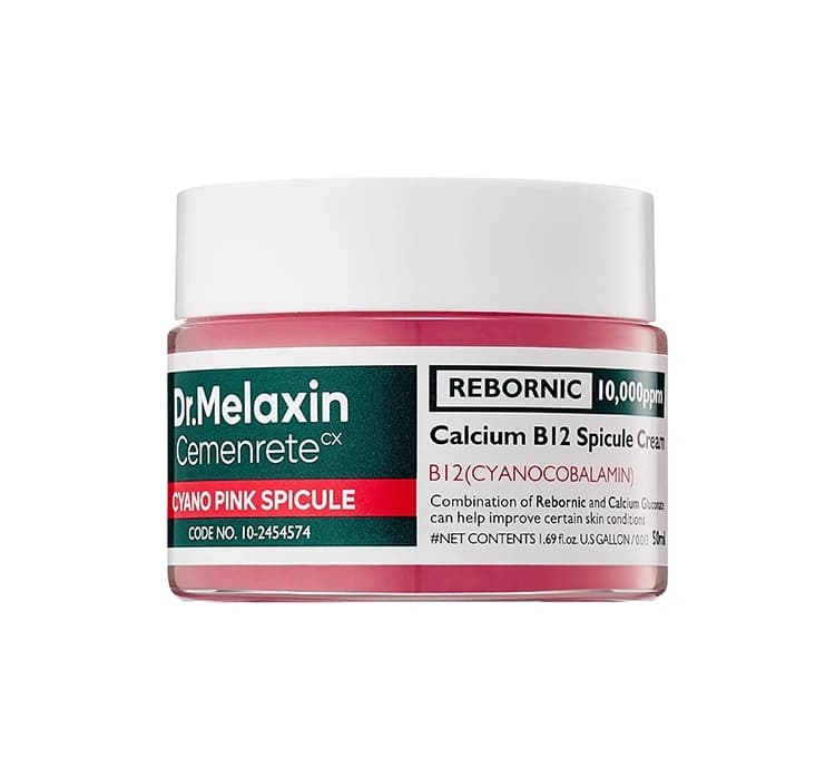 Calcium Cemenrete Cyano Pink Spicule Cream intensywnie regenerujący krem z mikroskopijnymi spikulami i wit. B12
